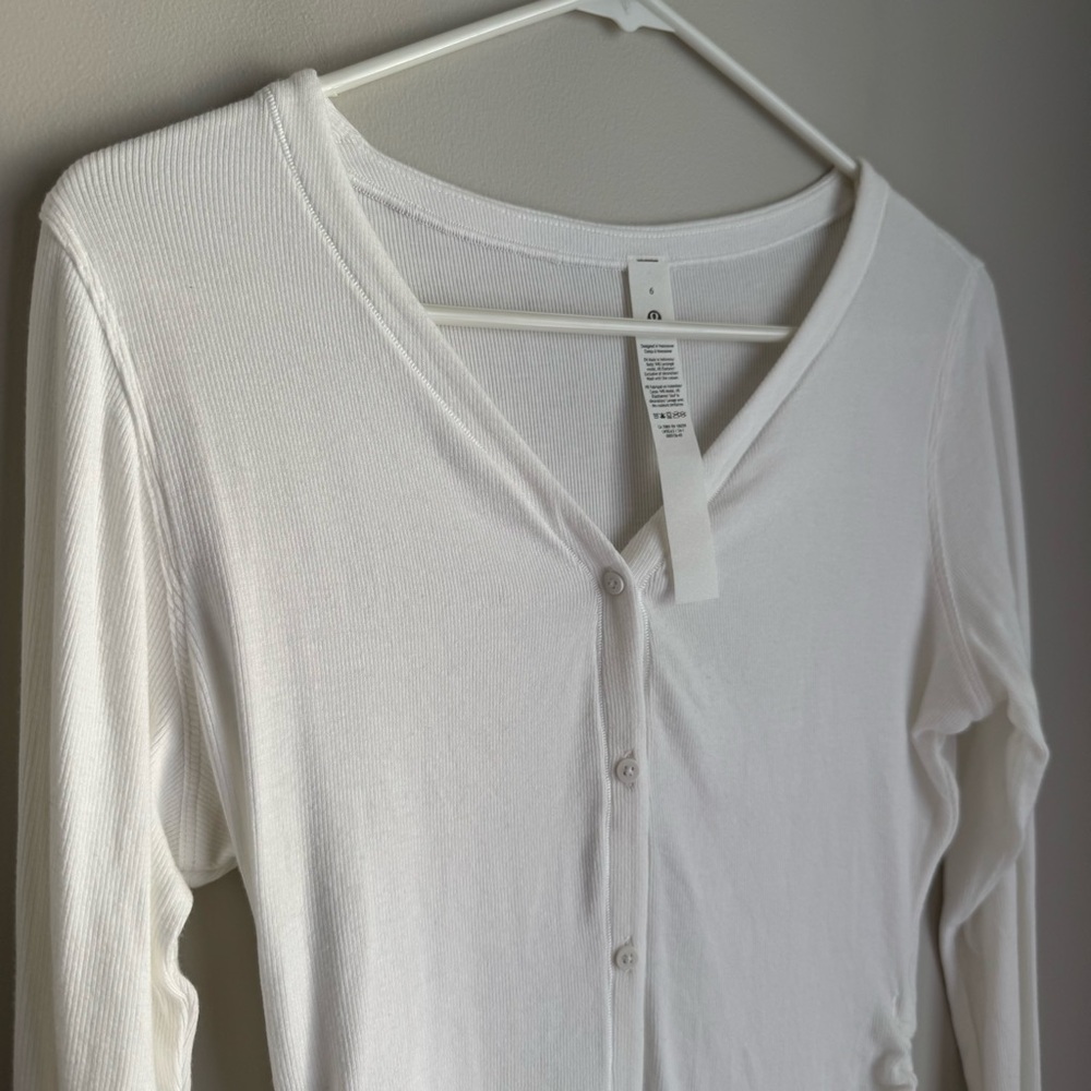 Lululemon Side-Cinch Ribbed Cardigan - Picture 9 of 14